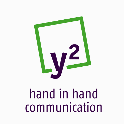 y² – hand in hand communication GIF