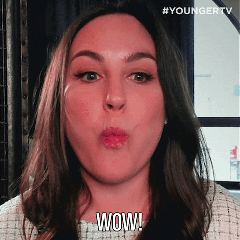 Aftershow Wow GIF by YoungerTV