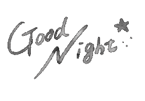 Sleepy Good Night Sticker