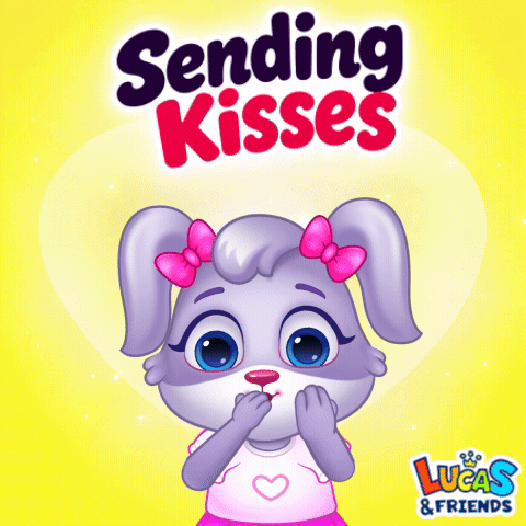 I Love You Kiss GIF by Lucas and Friends by RV AppStudios