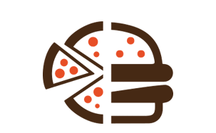 Pizza Burger Sticker by Pizzeria CO.CO.CO.