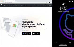Github Mobile GIF