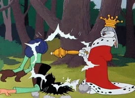 king hitting GIF