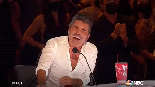 Laugh So Hard Simon Cowell GIF by America's Got Talent
