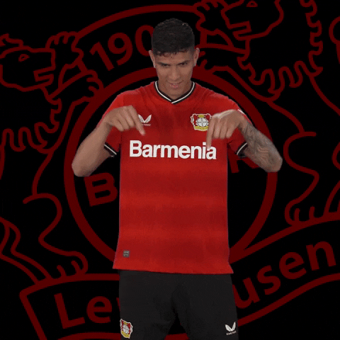 Pointing Check It Out GIF by Bayer 04 Leverkusen