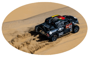 Dakar Rally Toyota Hilux Sticker by Benediktas Vanagas