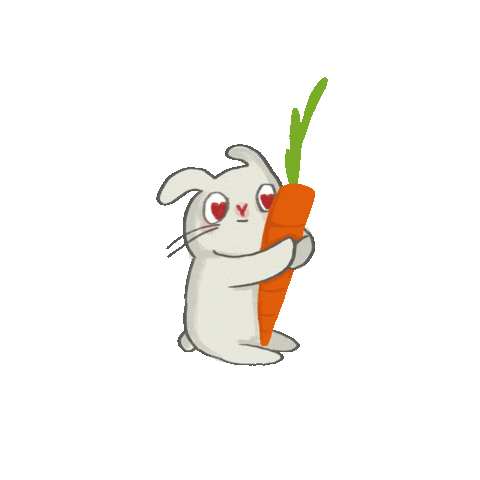 Bunny Rabbit Love Sticker