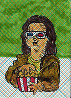 Mona Lisa Popcorn GIF by Jimmy Arca