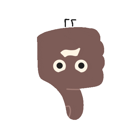 Thumbs Down Sticker