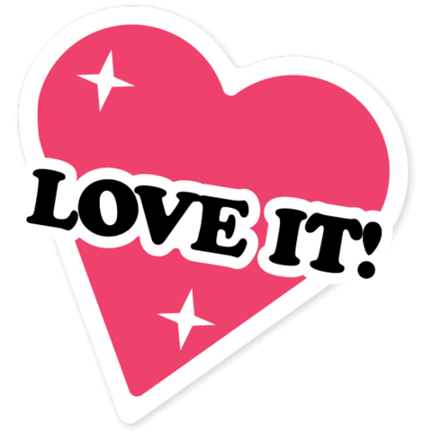 In Love Heart Sticker Sticker by Kohl's