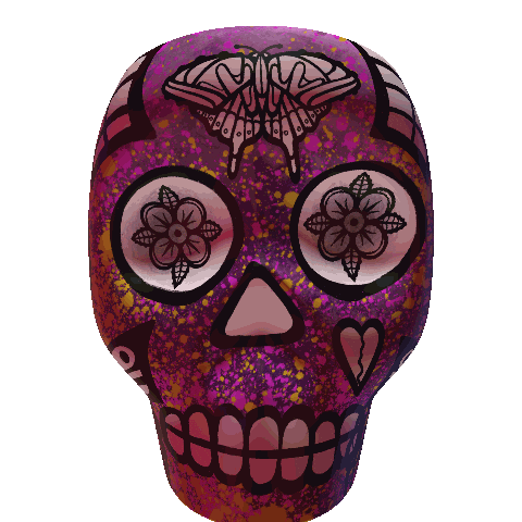 Skull Calavera Sticker