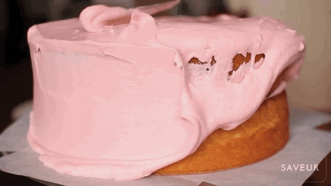 pink cake GIF representing the DSP icing on top of your Amazon PPC cake