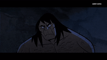 Angry Cave Man GIF by Adult Swim