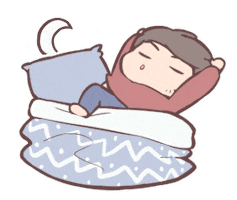 Tired Good Night Sticker by HitoPotato