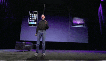 Presenting Steve Jobs GIF by nounish ⌐◨-◨