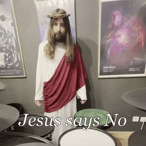 Jesus Drums GIF