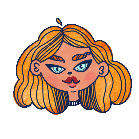 Girl Ginger Sticker