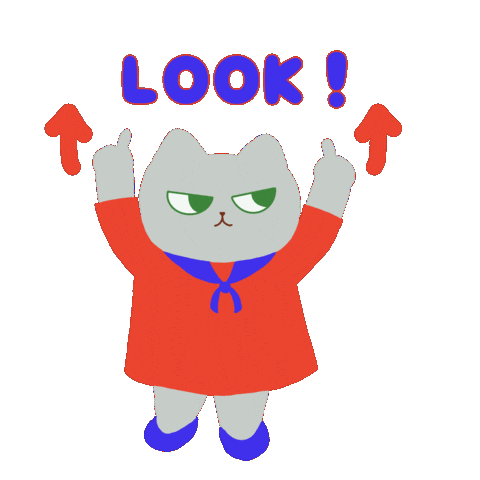 Cat Look Sticker