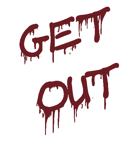 Halloween Getout Sticker