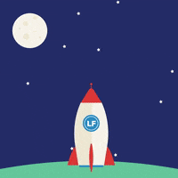 Rocket Ship Space GIF by Living Facts