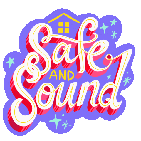 Safe And Sound Home Sticker by jecamartinez