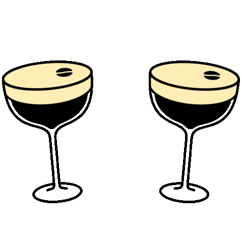 Espresso Martini Drinking Sticker by Mr Black Spirits