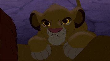 the lion king frown GIF