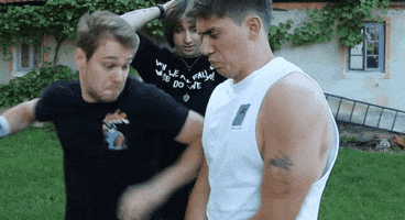 Hit Back Fight GIF by JoomBoos