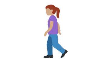 Woman Walking Sticker by EmojiVid