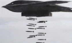 Image result for bombs being dropped gif
