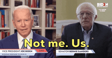 Joe Biden Not Me Us GIF by Election 2020