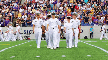 Navy Football The Brigade GIF by Navy Athletics