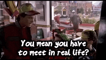 Meet Up Back To The Future GIF by Extreme Improv