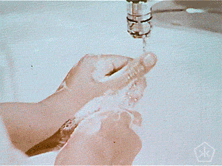 GIF of person washing hands 