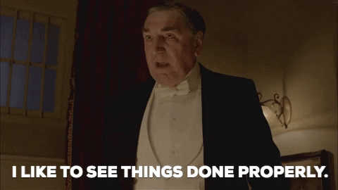 Downton Abbey Carson GIF by MASTERPIECE | PBS - Find & Share on GIPHY