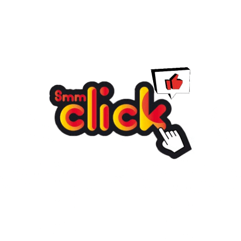 smmclick logo text like brand GIF