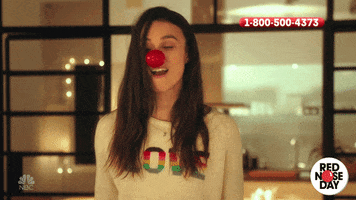 happy keira knightley GIF by Red Nose Day