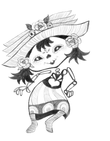 Skeletitos Sticker