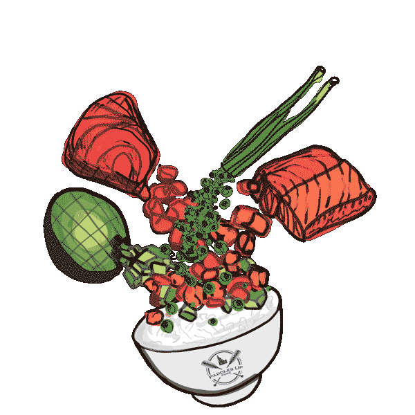 Paddles Up Poke Sticker