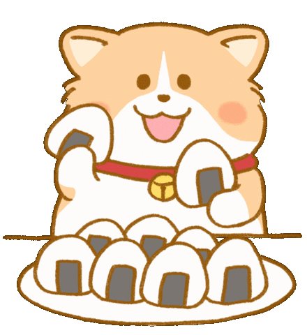 Corgi Eat Sticker