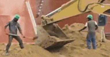 construction shovel GIF