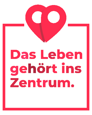 Leben im Zentrum Sticker
