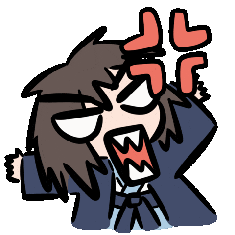 Angry Chinese Sticker by Winnie Gu 顾韵昀