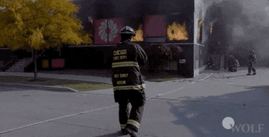Burning Chicago Fire GIF by Wolf Entertainment