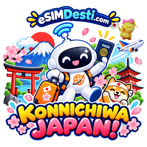 Travel Japan Sticker by Esimdesti
