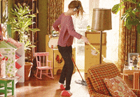 Around the cleaning gif erotic house Cleaning Upskirt