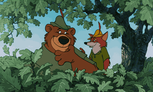 Robin Hood E Little John Van Per La Foresta Testo