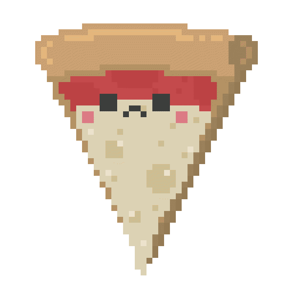Cheese Pizza Pixel Sticker