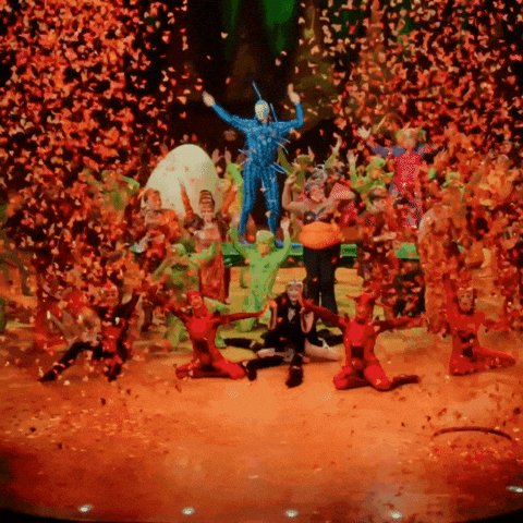 Party Celebration GIF by Cirque du Soleil