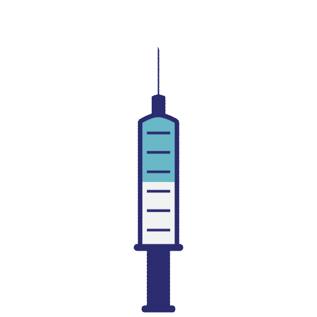 Pfizer Syringe Sticker by Hennepin County